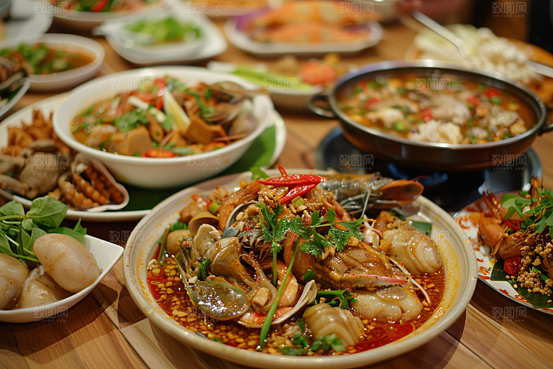 泰国菜香料特色摄影图