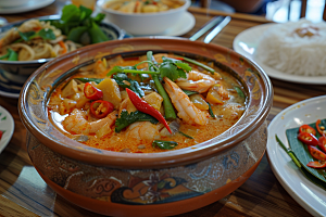 泰国菜美食特色摄影图