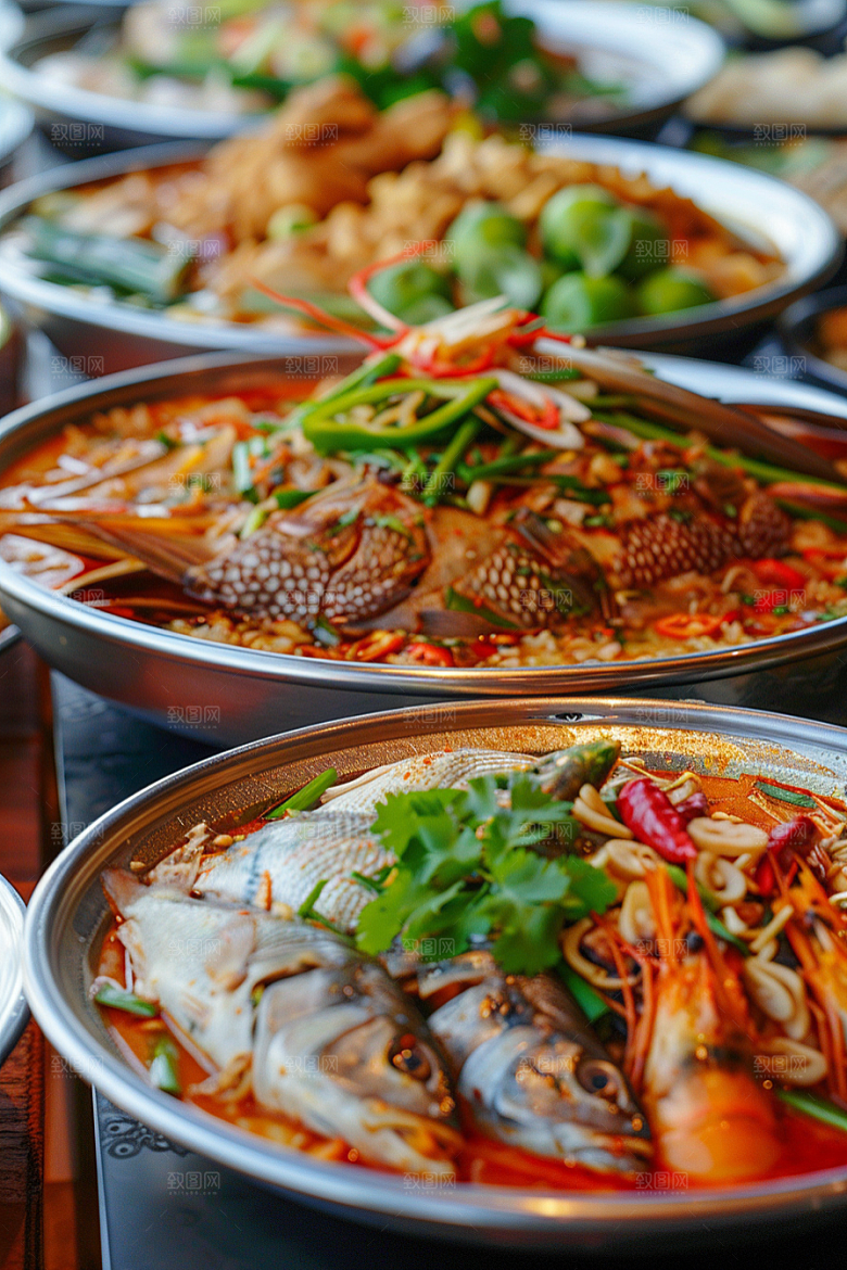 泰国菜特色美食摄影图