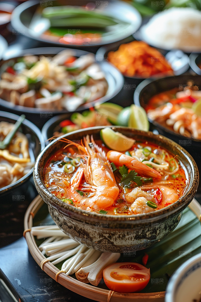 泰国菜特色香料摄影图
