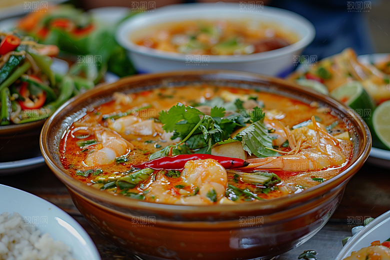 泰国菜高清美食摄影图