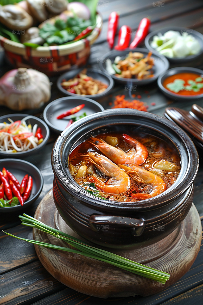 泰国菜清新香料摄影图