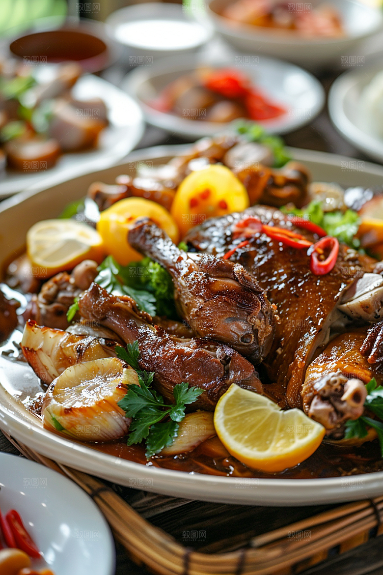 泰国菜美食自然摄影图