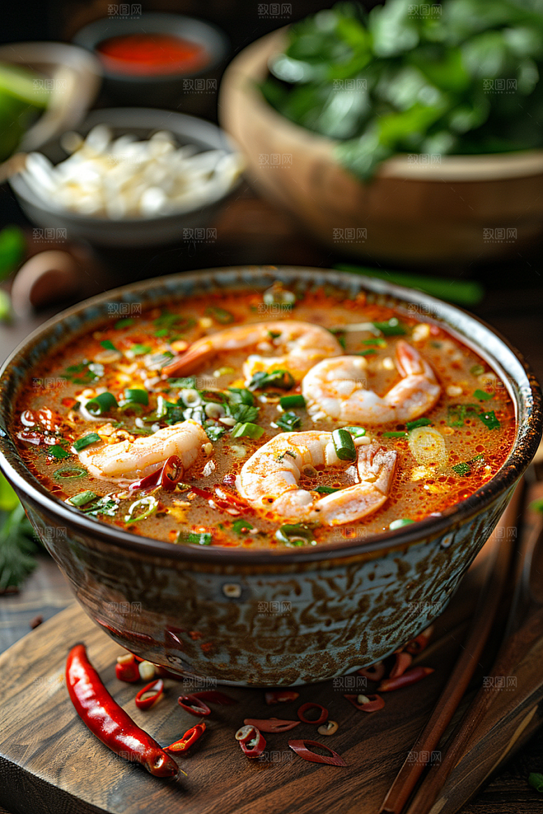 泰国菜美食特色摄影图