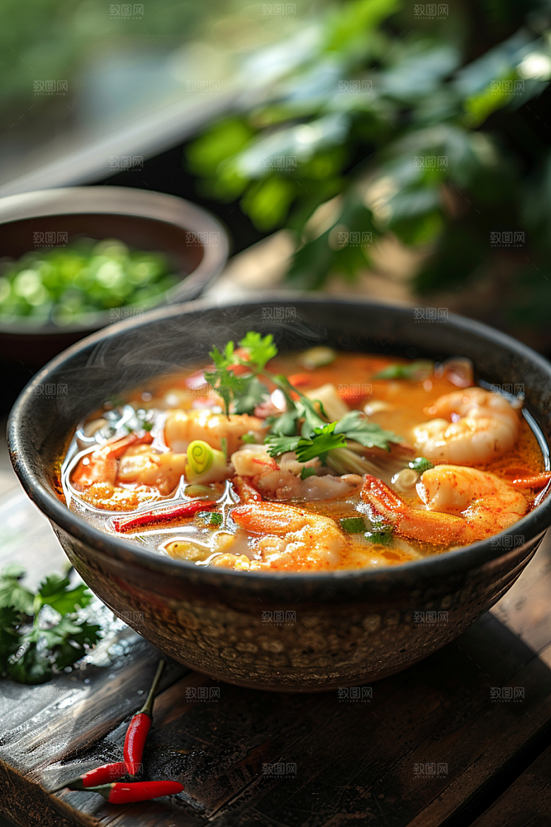 泰国菜地方菜美味摄影图