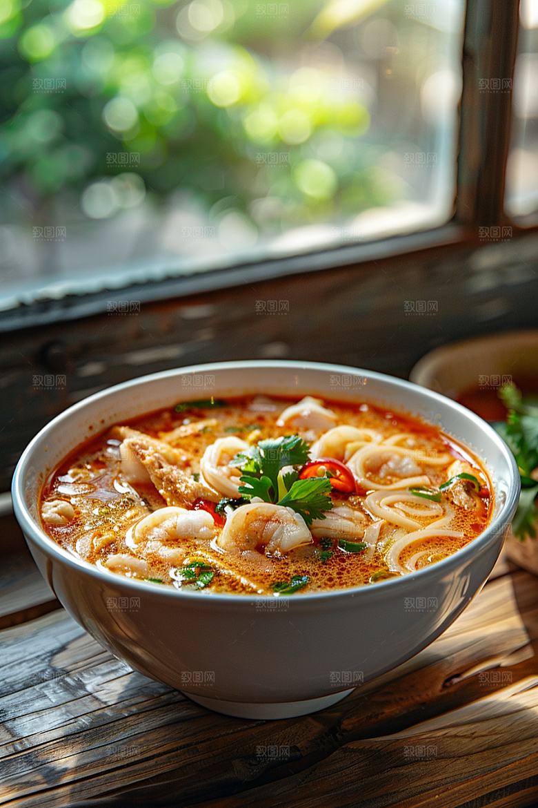 泰国菜美食咖喱摄影图