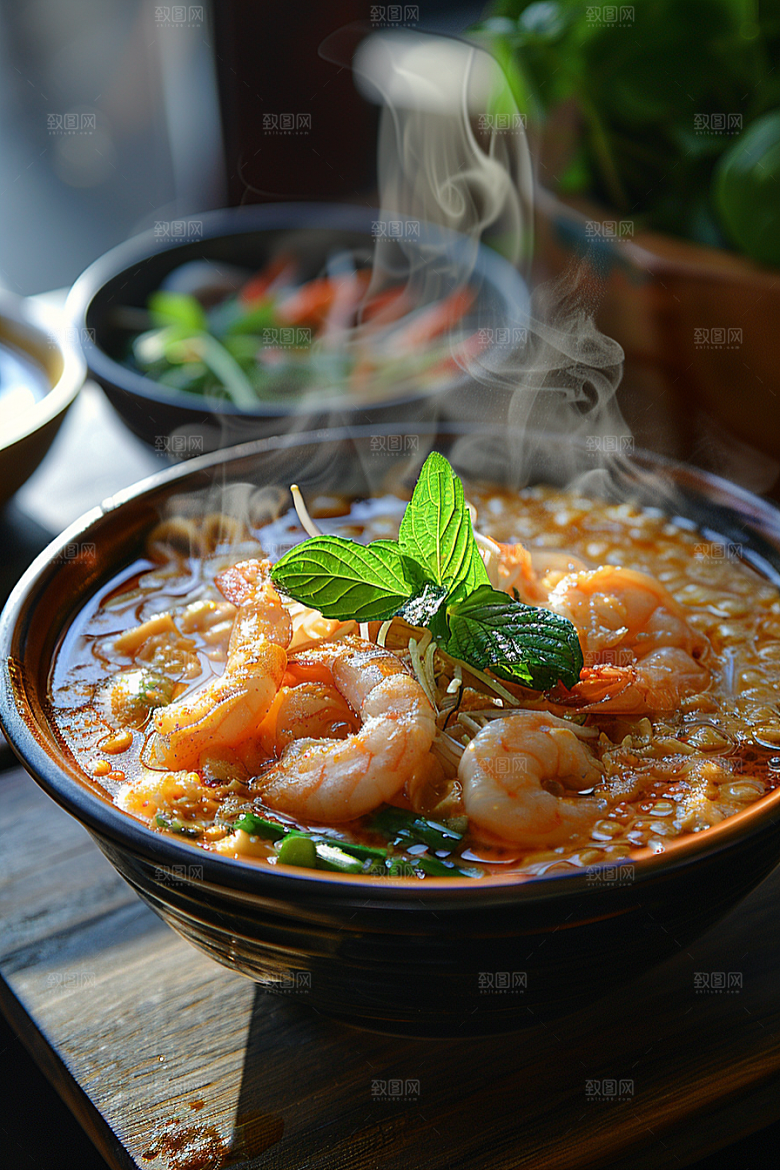 泰国菜地方菜美味摄影图