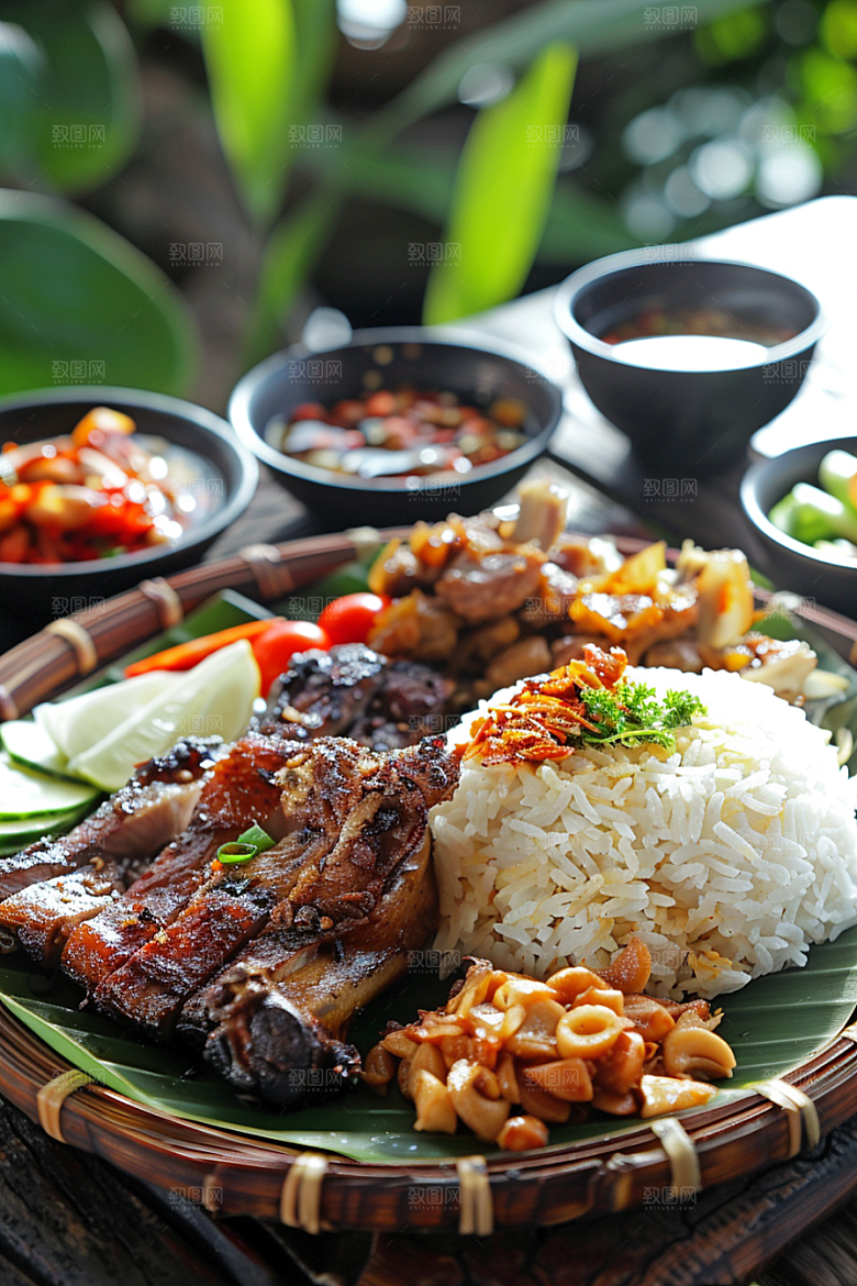 泰国菜美食香料摄影图