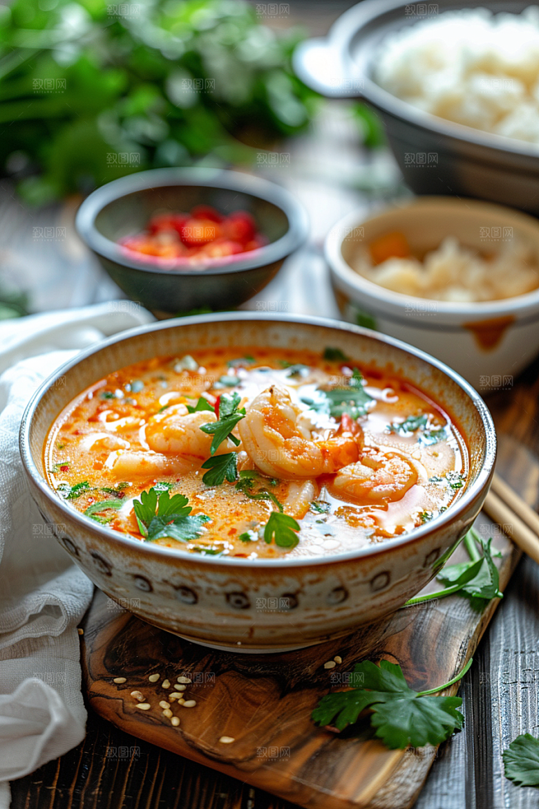 泰国菜美食自然摄影图