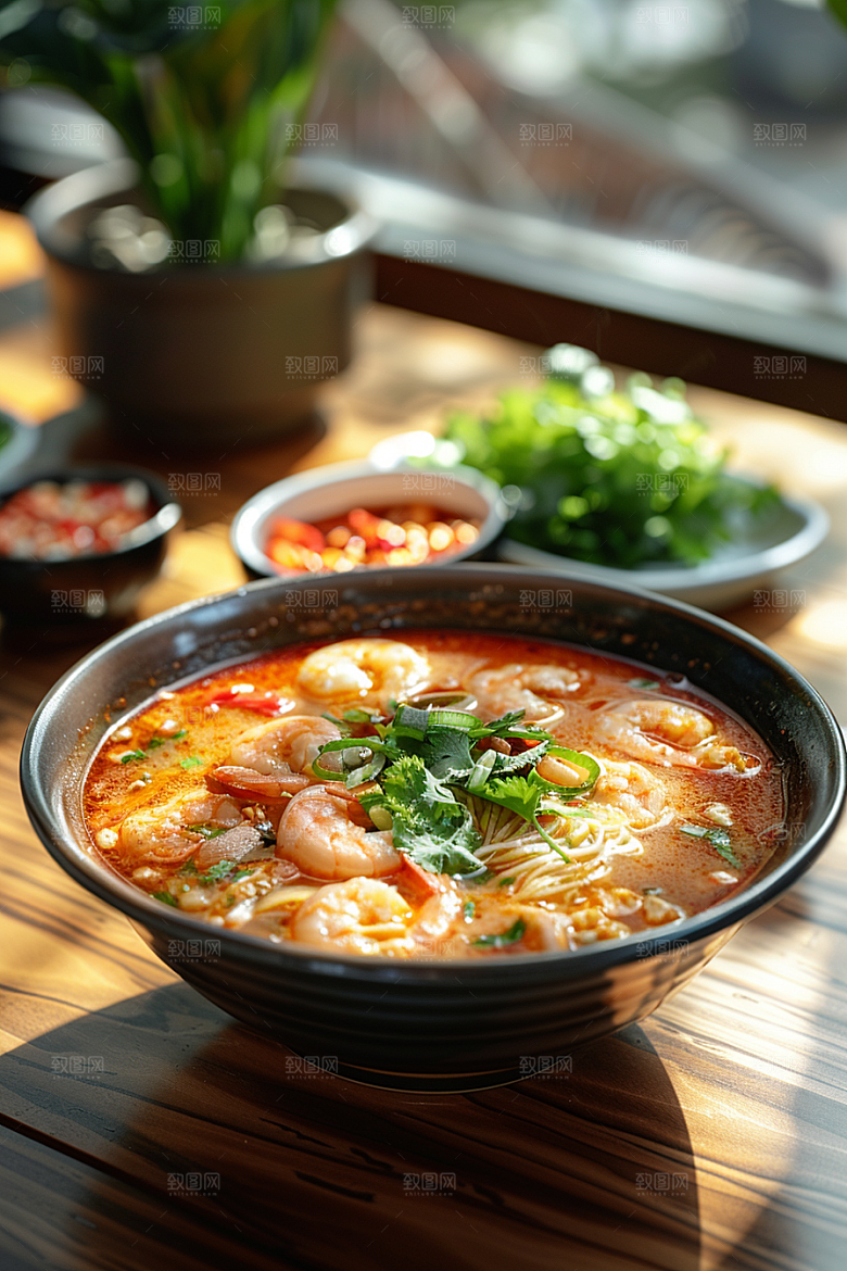泰国菜美味泰餐摄影图
