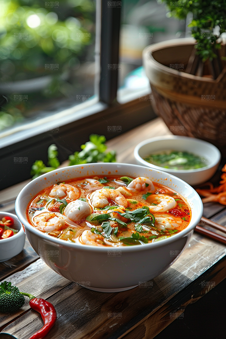 泰国菜香料地方菜摄影图