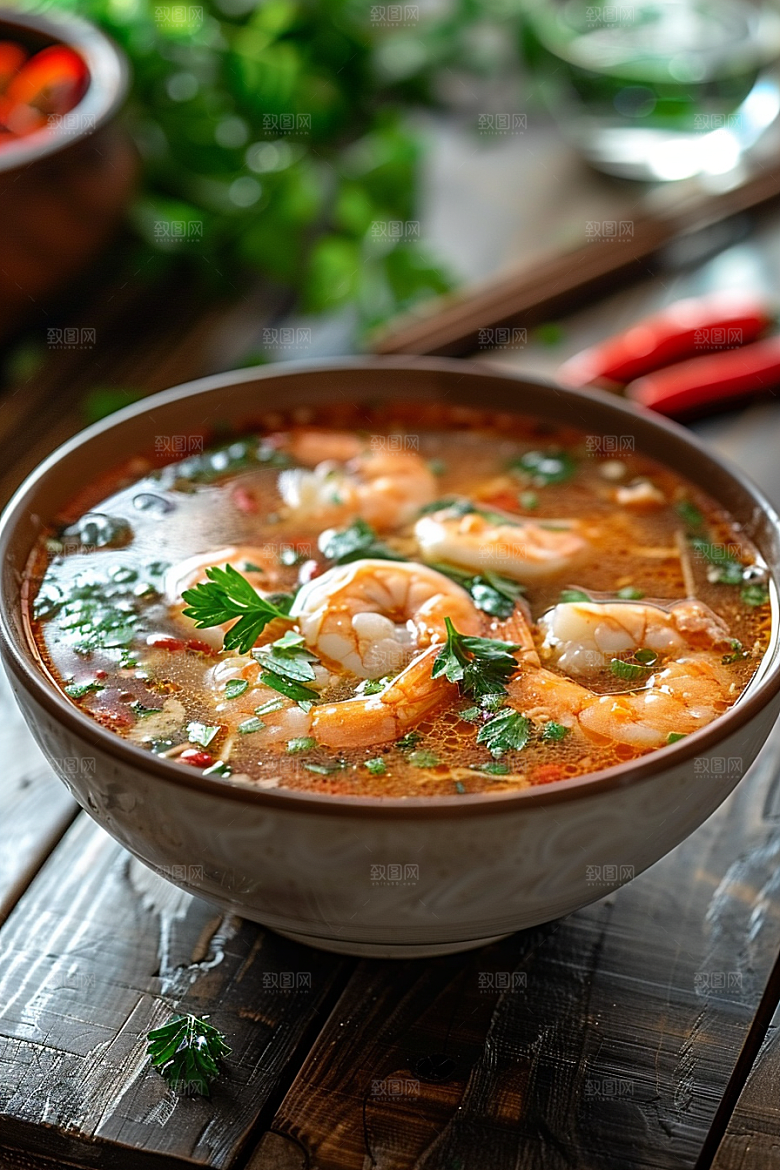 泰国菜美食自然摄影图