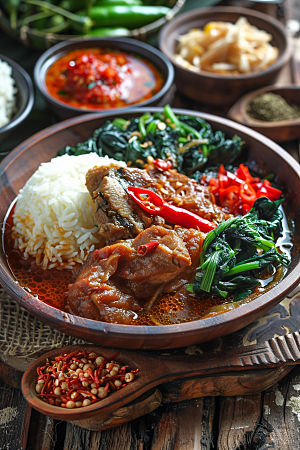 泰国菜香料美食摄影图