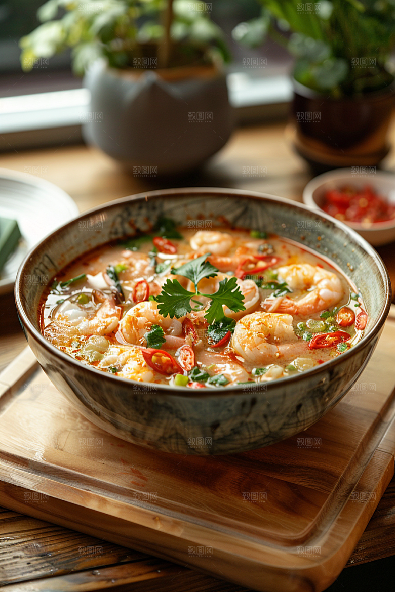 泰国菜美食清新摄影图