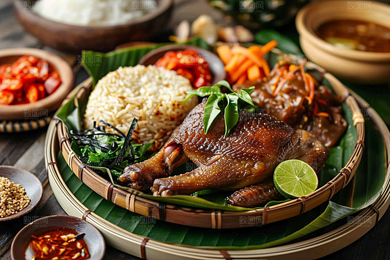 泰国菜自然美食摄影图