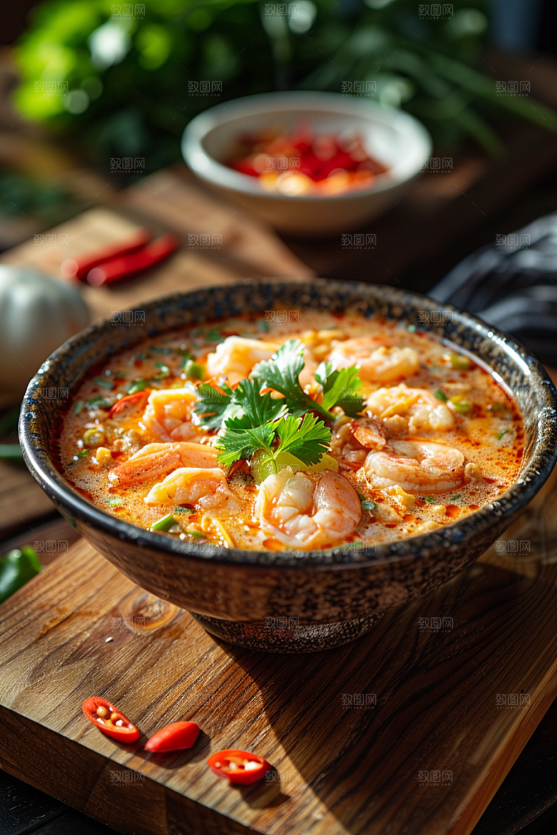 泰国菜美食自然摄影图