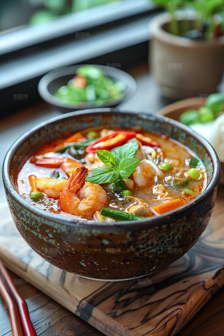 泰国菜清新香料摄影图