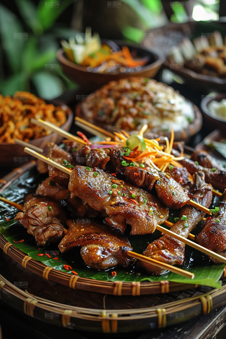 泰国菜美味香料摄影图