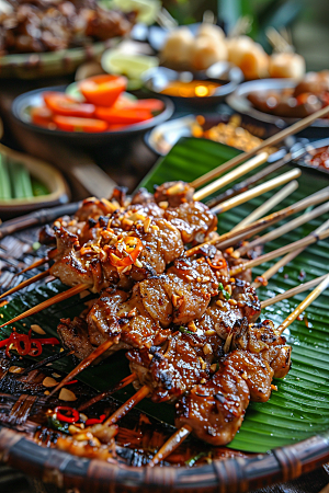 泰国菜自然香料摄影图