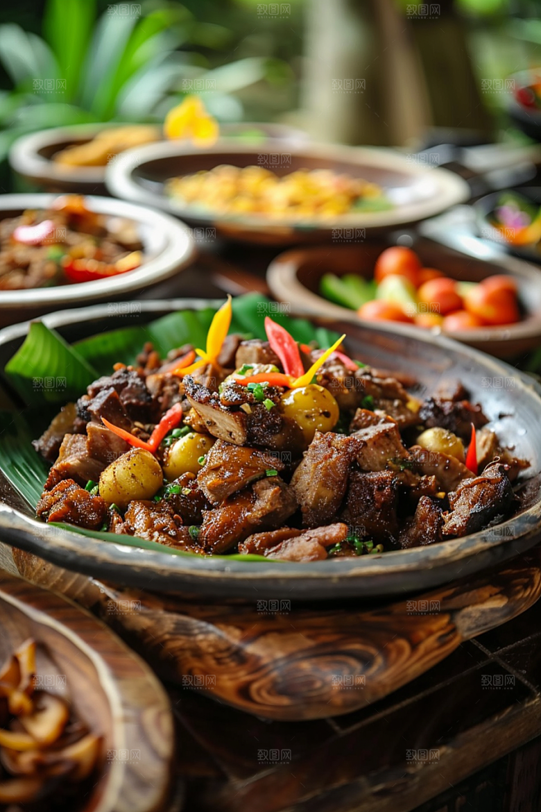 泰国菜美食香料摄影图