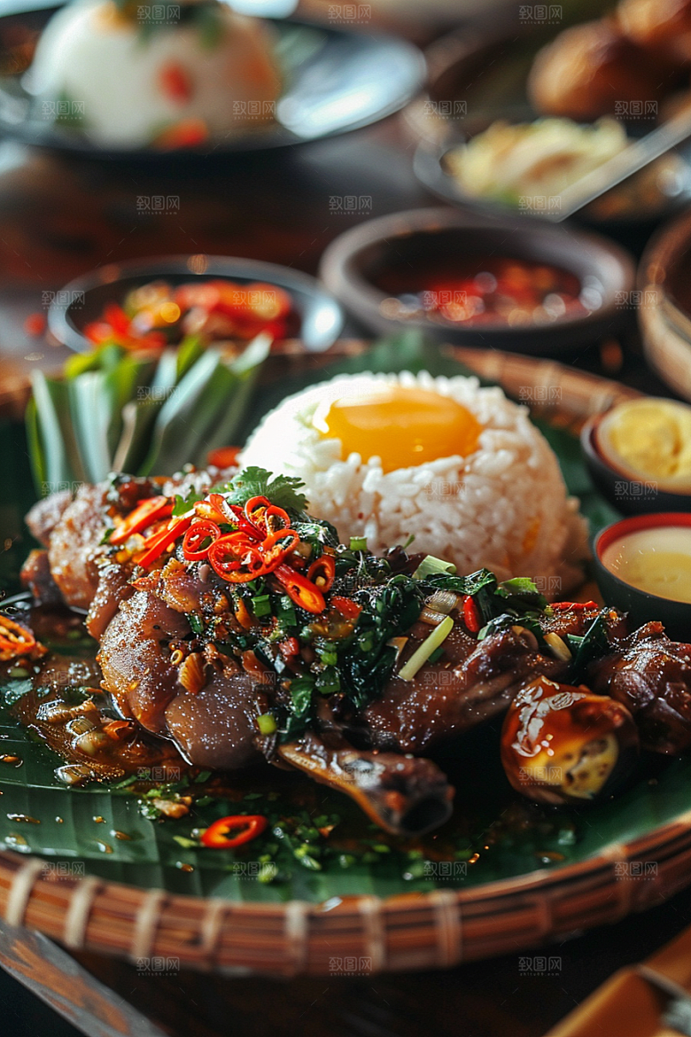 泰国菜自然美食摄影图