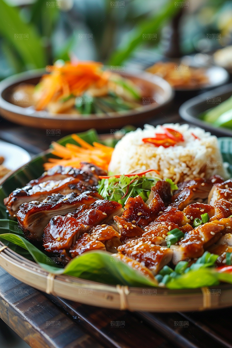 泰国菜自然美食摄影图