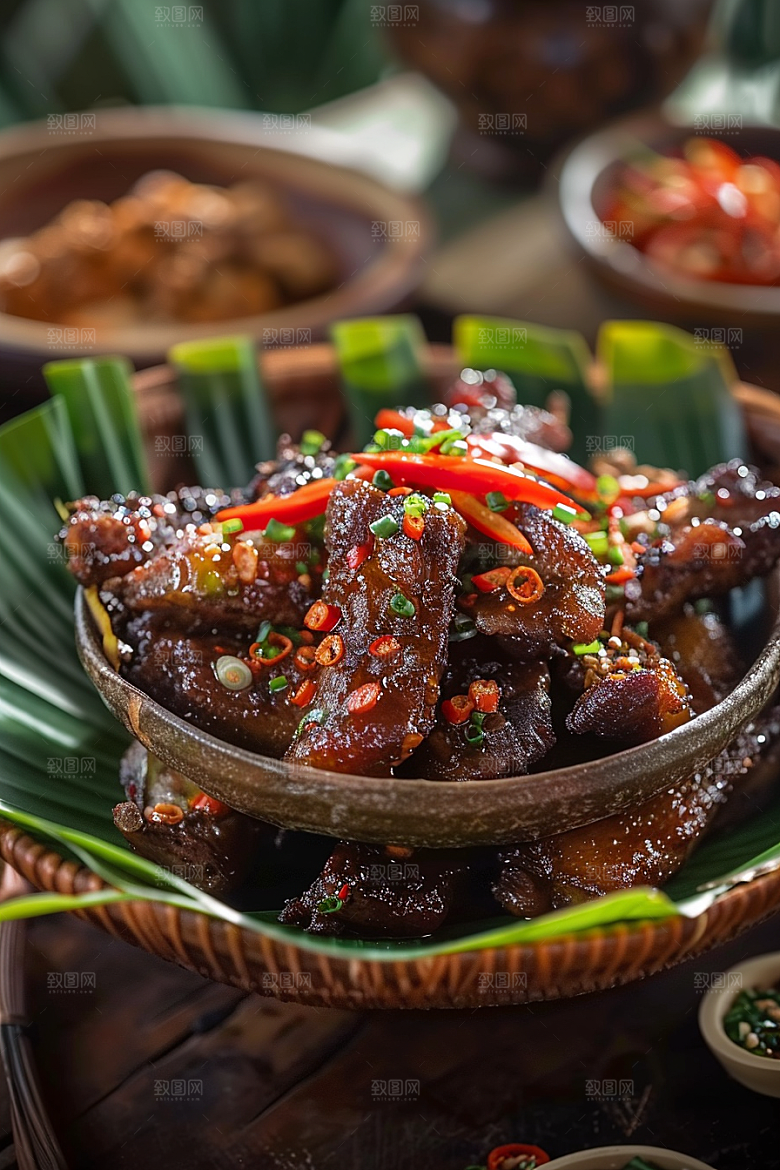 泰国菜美食冬阴功摄影图
