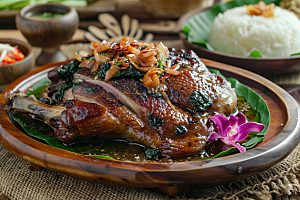 泰国菜地方菜香料摄影图