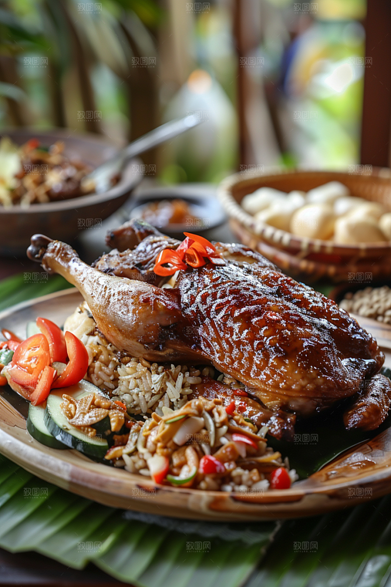 泰国菜美食特色摄影图