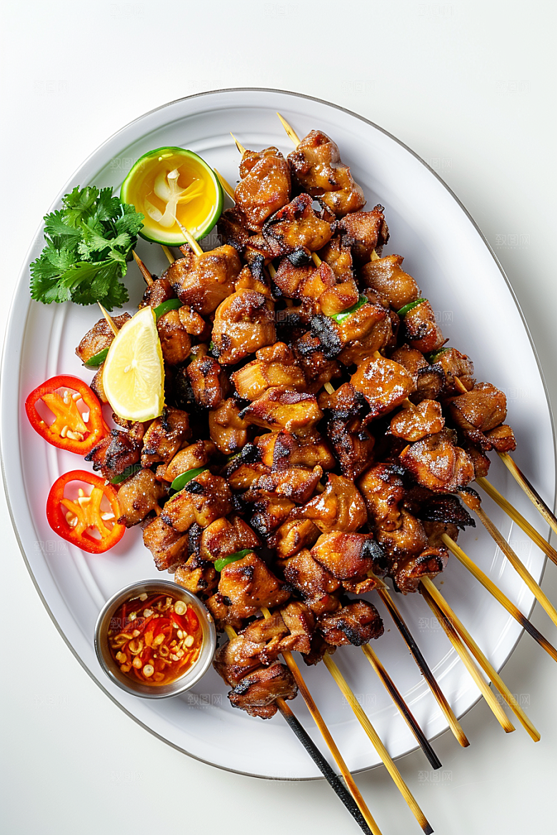 泰国菜特色美食摄影图