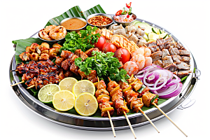 泰国菜特色美食摄影图