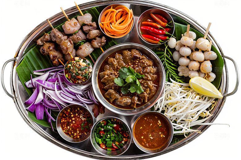 泰国菜美味特色摄影图