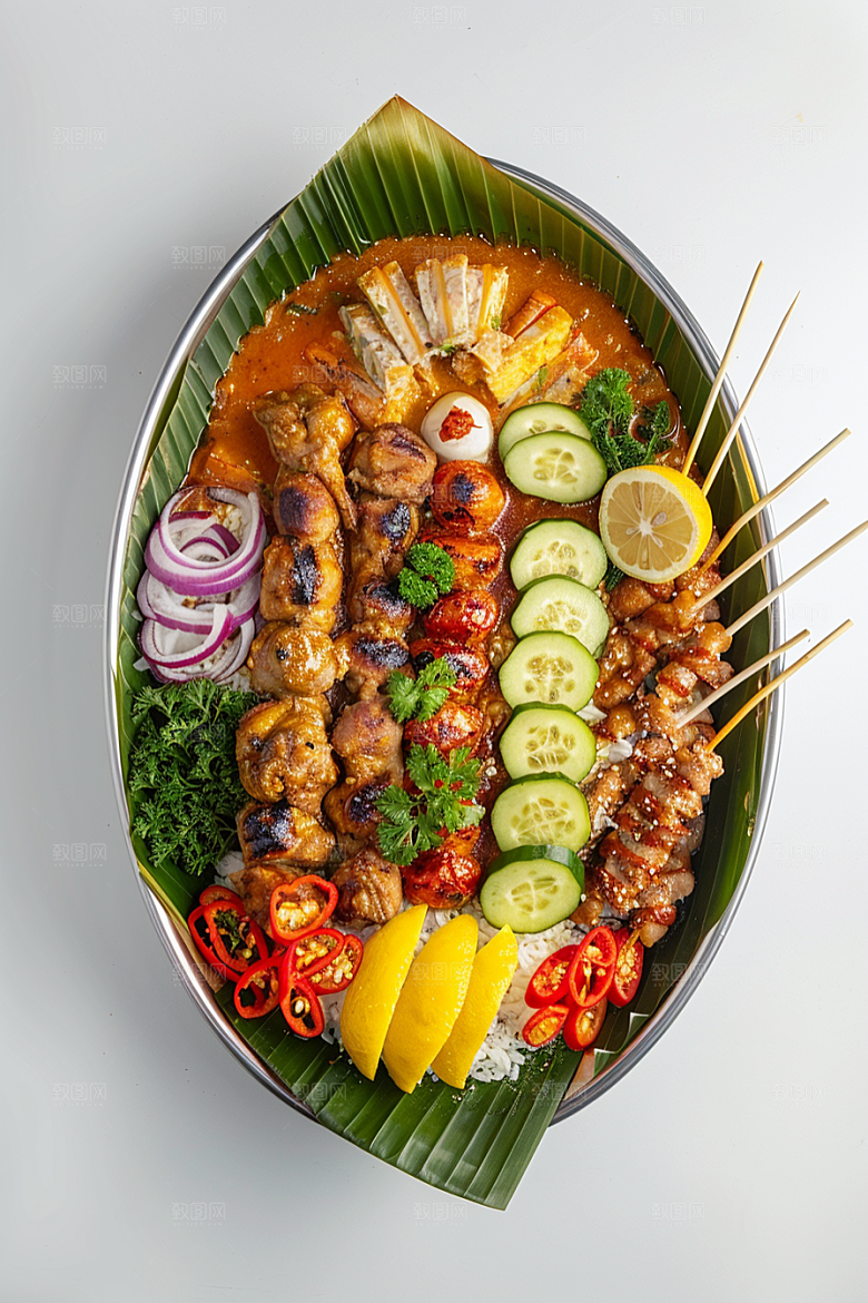 泰国菜美味香料摄影图
