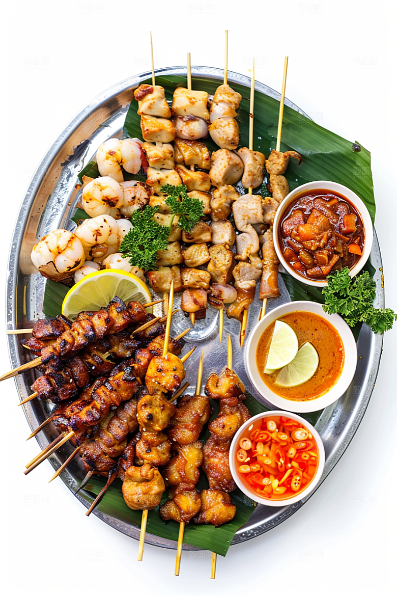 泰国菜美食自然摄影图