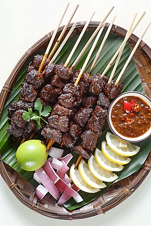 泰国菜自然泰餐摄影图