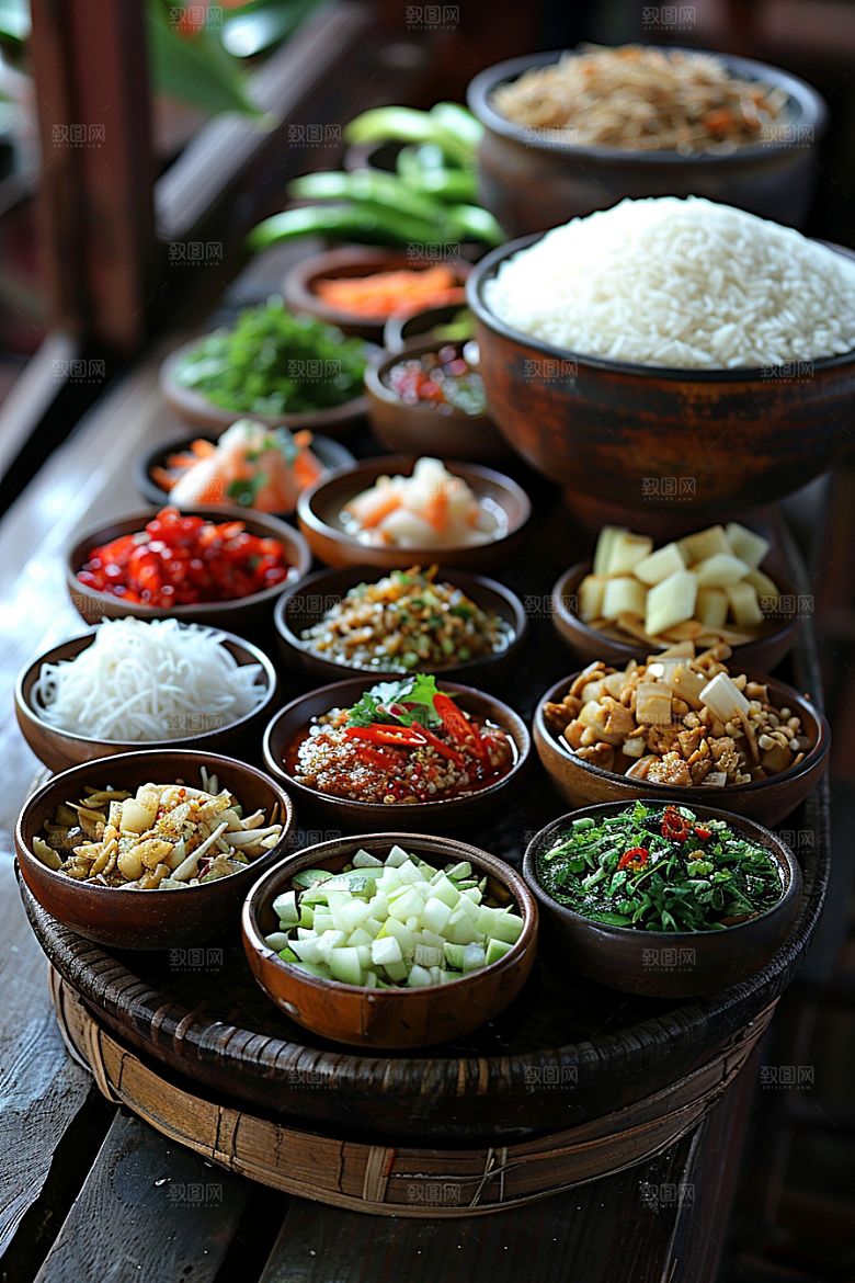 泰国菜泰餐美食摄影图