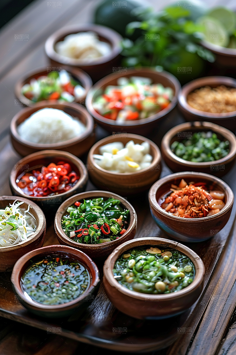 泰国菜美食咖喱摄影图