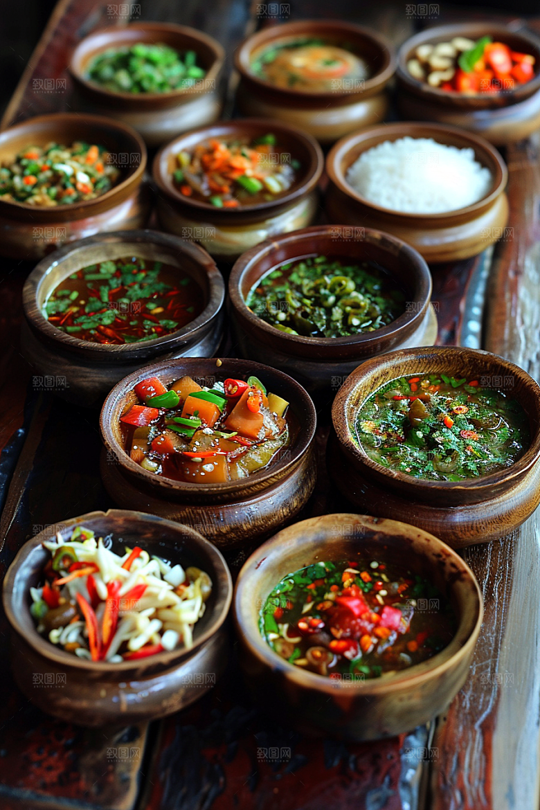 泰国菜美食冬阴功摄影图