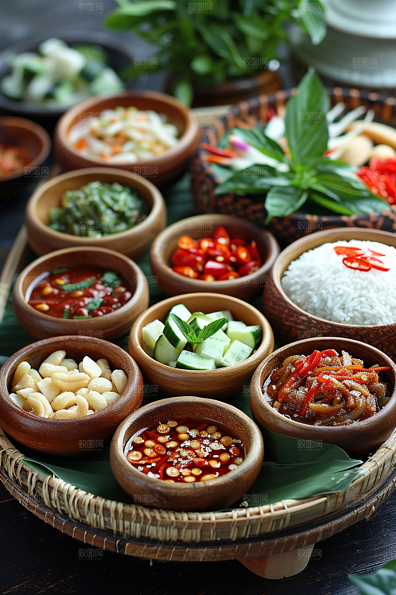 泰国菜美味美食摄影图