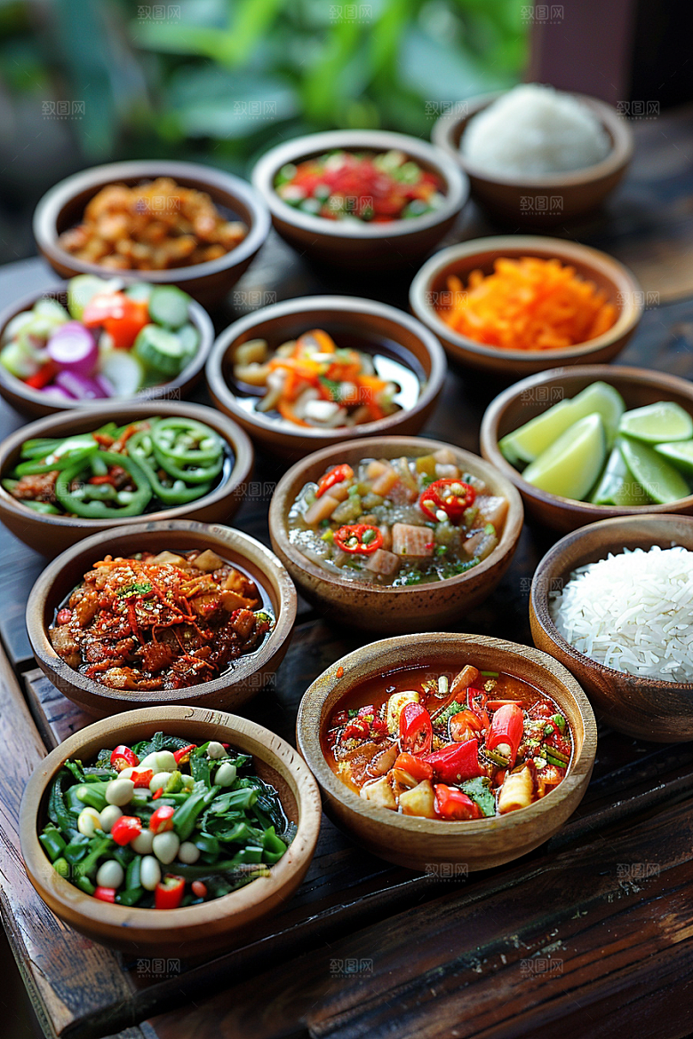 泰国菜泰餐美食摄影图