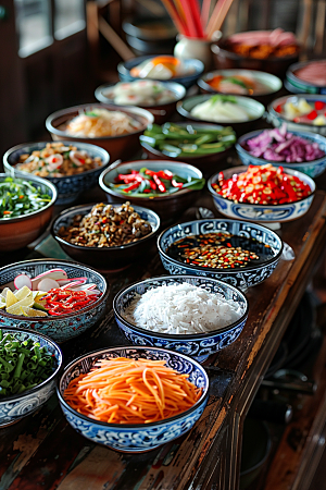 泰国菜清新美食摄影图