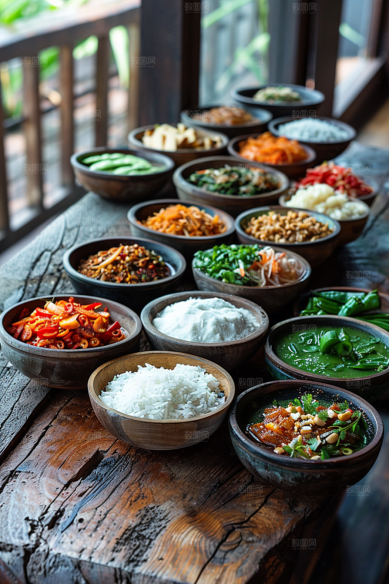 泰国菜自然美食摄影图
