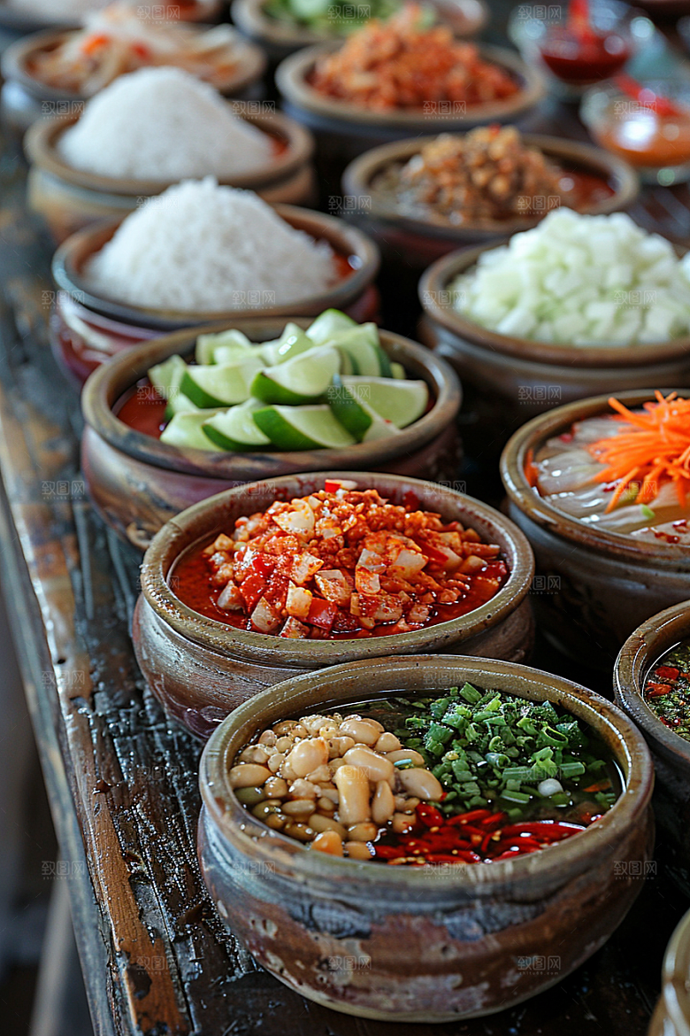 泰国菜美食地方菜摄影图