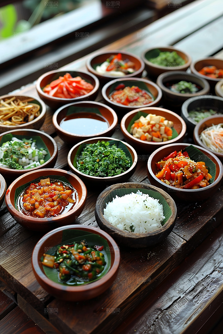 泰国菜美食香料摄影图