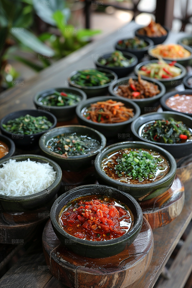 泰国菜自然地方菜摄影图