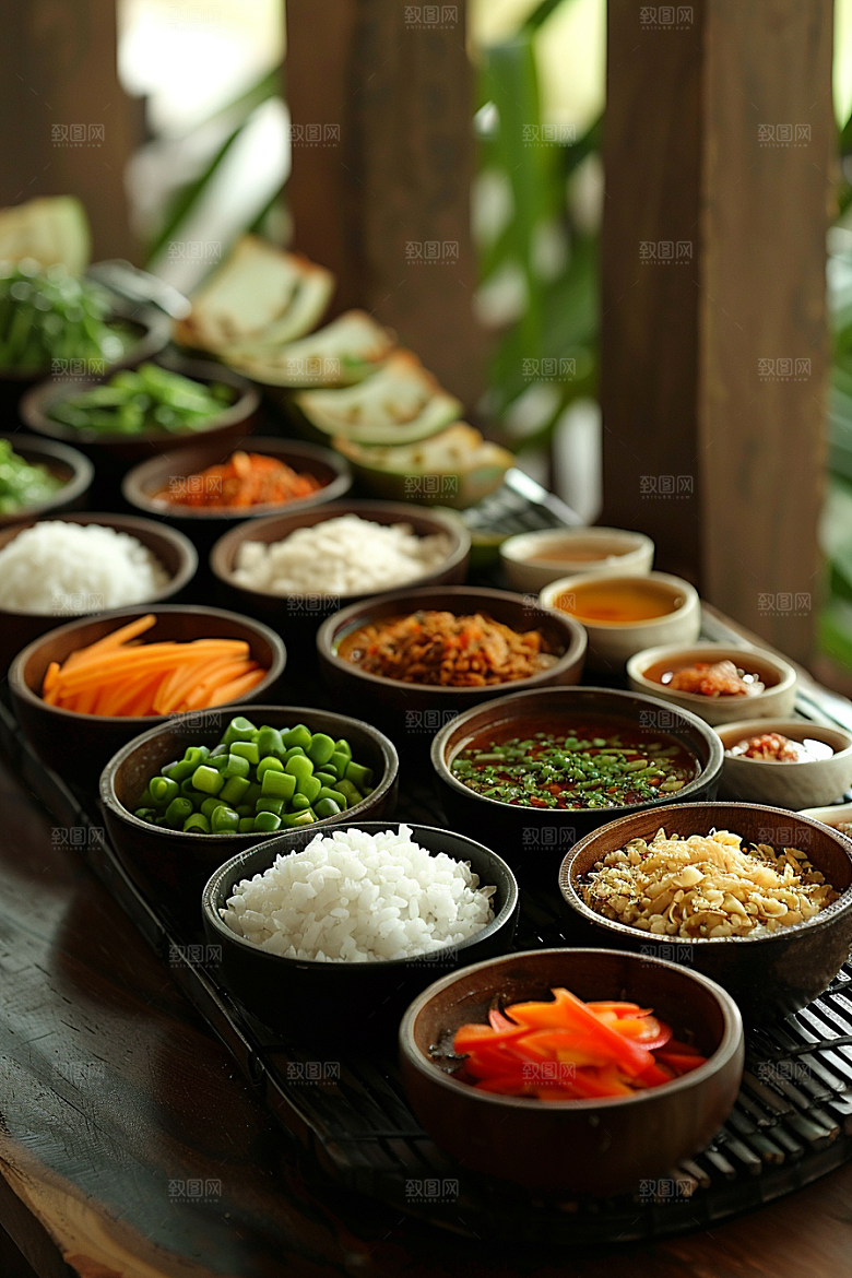 泰国菜特色美食摄影图