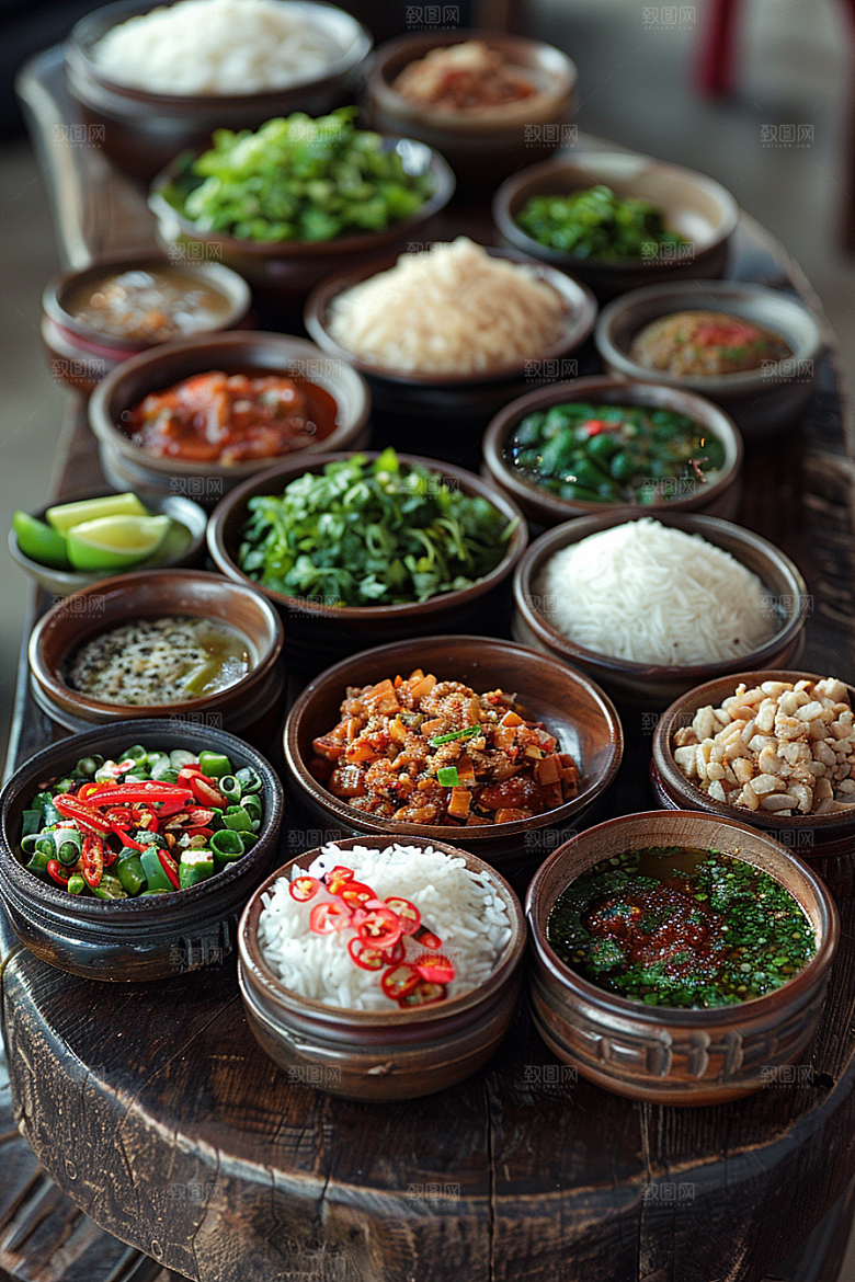泰国菜特色泰餐摄影图