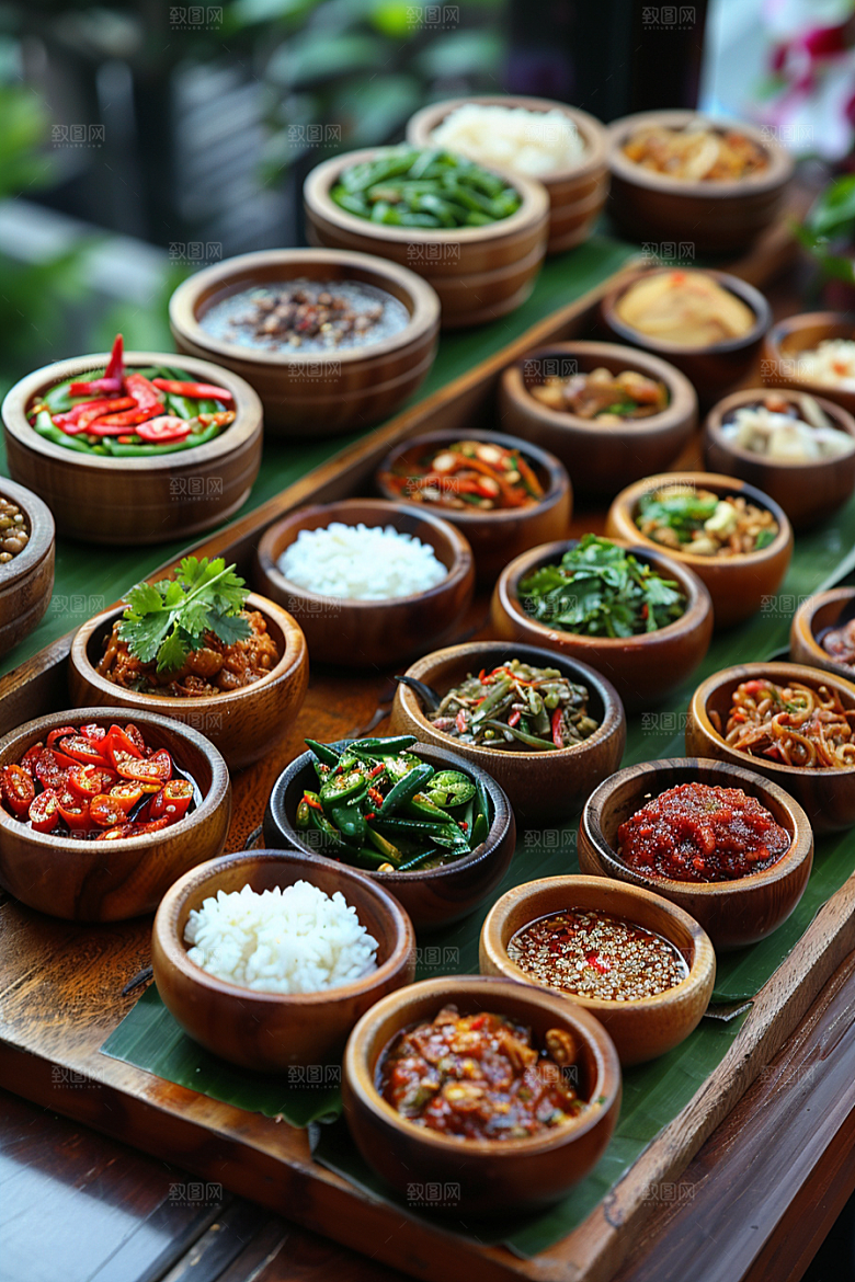 泰国菜清新美食摄影图