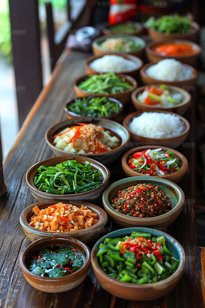 泰国菜香料美食摄影图
