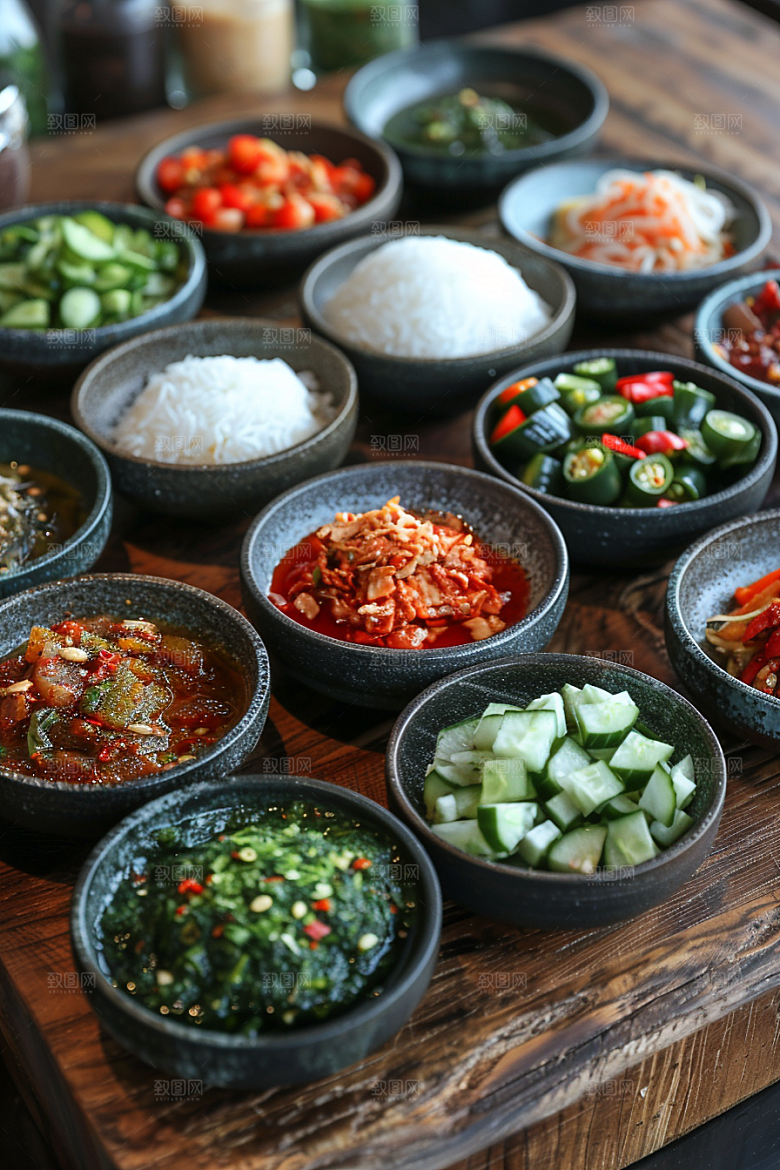 泰国菜香料地方菜摄影图